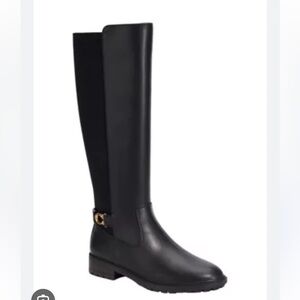 Michael Kors Hamilton Black Over the Knee Boots